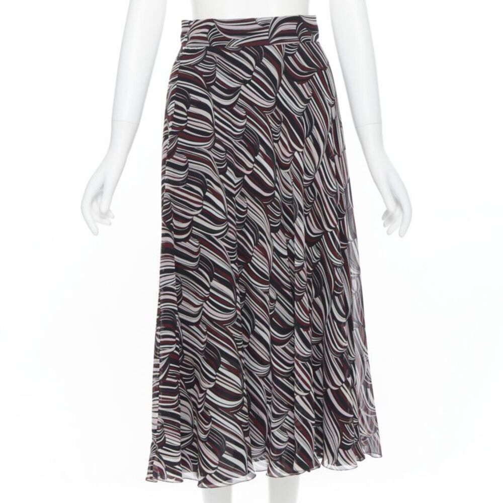Giambattista Valli 100% Silk Midi Skirt